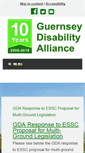 Mobile Screenshot of disabilityalliance.org.gg